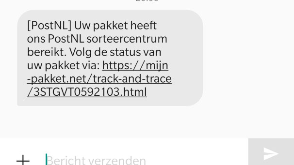 Farmacologie Openbaren Vervuild Let op: Oplichters sturen sms'jes namens PostNL - MAX Meldpunt